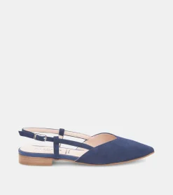 BALLERINE CAMOSCIO BLU