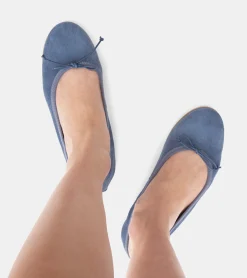 BALLERINE CAMOSCIO BLU