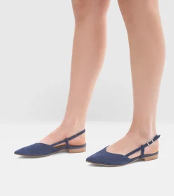 BALLERINE CAMOSCIO BLU