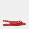 BALLERINE PELLE ROSSO