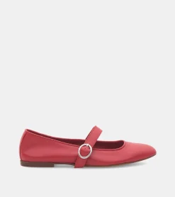 BALLERINE PELLE ROSSO