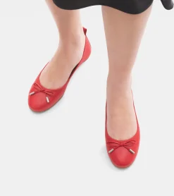 BALLERINE PELLE ROSSO
