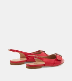 BALLERINE PELLE ROSSO