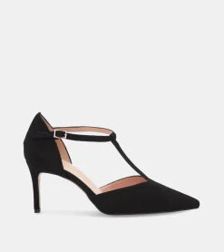 DÉCOLLETÉ CAMOSCIO NERO