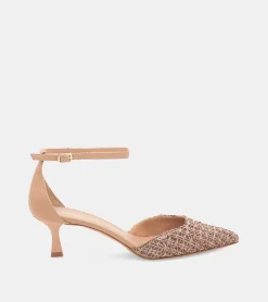 DÉCOLLETÉ RAFFIA MARRONE