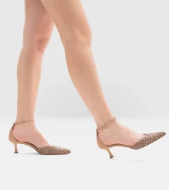 DÉCOLLETÉ RAFFIA MARRONE