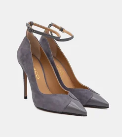 DECOLLETE CAMOSCIO GRIGIO