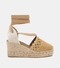 ESPADRILLAS CROCHET ORO