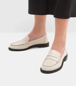 MOCASSINI ABRASIVATI AVORIO