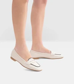 MOCASSINI PELLE AVORIO