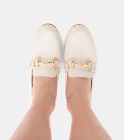 MOCASSINI PELLE AVORIO