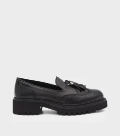 MOCASSINI PELLE NERO