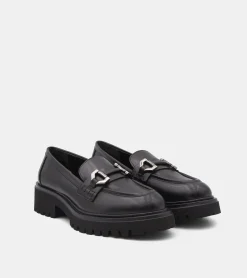 MOCASSINI PELLE NERO