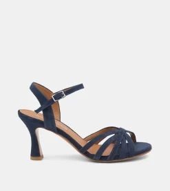 SANDALI CAMOSCIO BLU