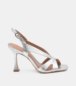 SANDALI LAMINATI ARGENTO