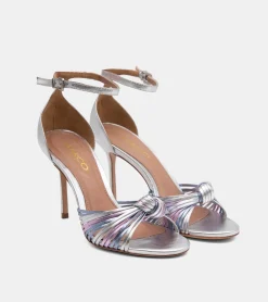 SANDALI LAMINATI ARGENTO