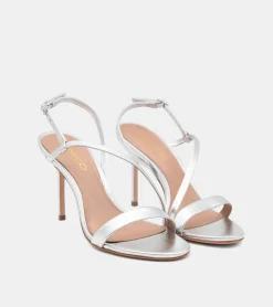 SANDALI LAMINATI ARGENTO