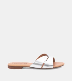 SANDALI LAMINATO ARGENTO