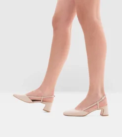 SLINGBACK PELLE AVORIO