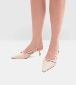 SLINGBACK PELLE AVORIO