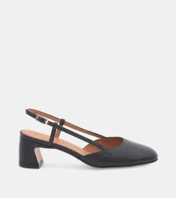 SLINGBACK PELLE NERO