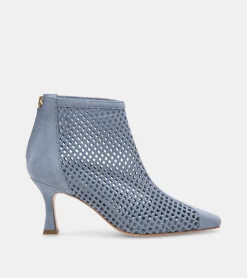 TRONCHETTI CAMOSCIO AZZURRO