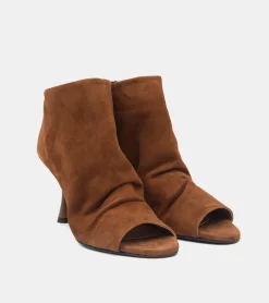 TRONCHETTI CAMOSCIO MARRONE