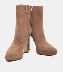 TRONCHETTI CAMOSCIO MARRONE