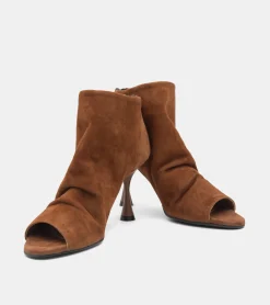 TRONCHETTI CAMOSCIO MARRONE