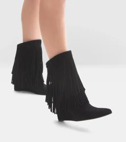 TRONCHETTI CAMOSCIO NERO