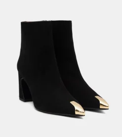 TRONCHETTI CAMOSCIO NERO