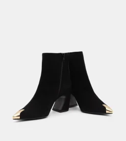 TRONCHETTI CAMOSCIO NERO