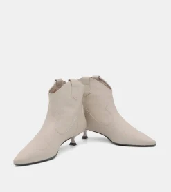 TRONCHETTI PELLE GRIGIO