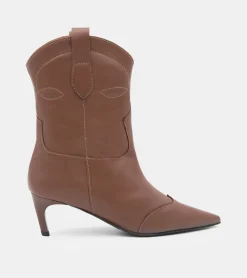 TRONCHETTI PELLE MARRONE