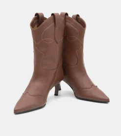 TRONCHETTI PELLE MARRONE