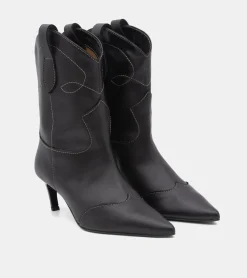 TRONCHETTI PELLE NERO