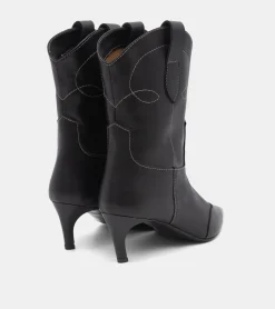 TRONCHETTI PELLE NERO