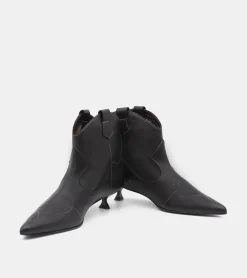 TRONCHETTI PELLE NERO